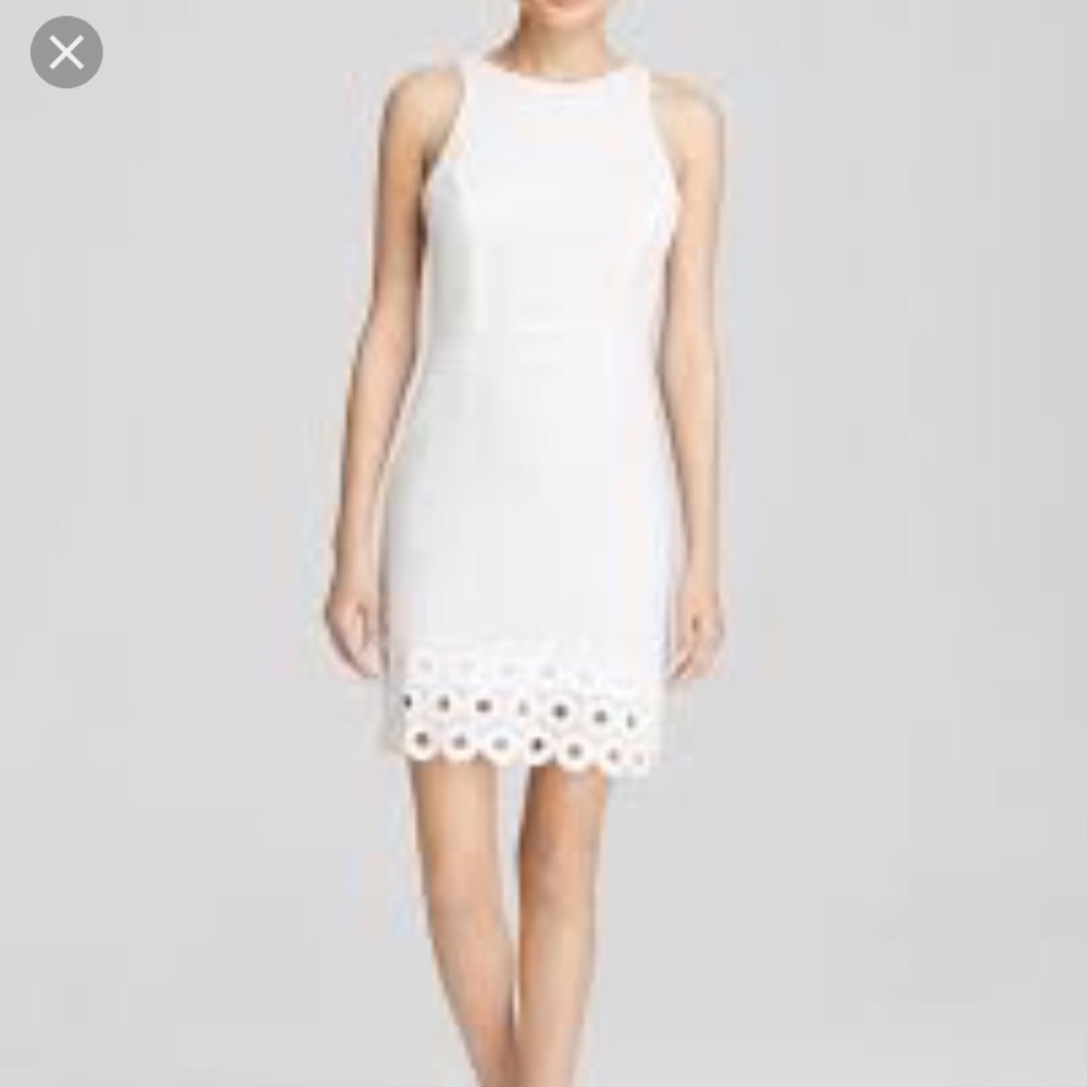 Kut from the Kloth eyelet sheath dress